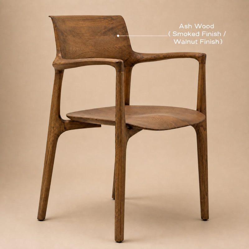 Solid Ash Wood Dining Chair