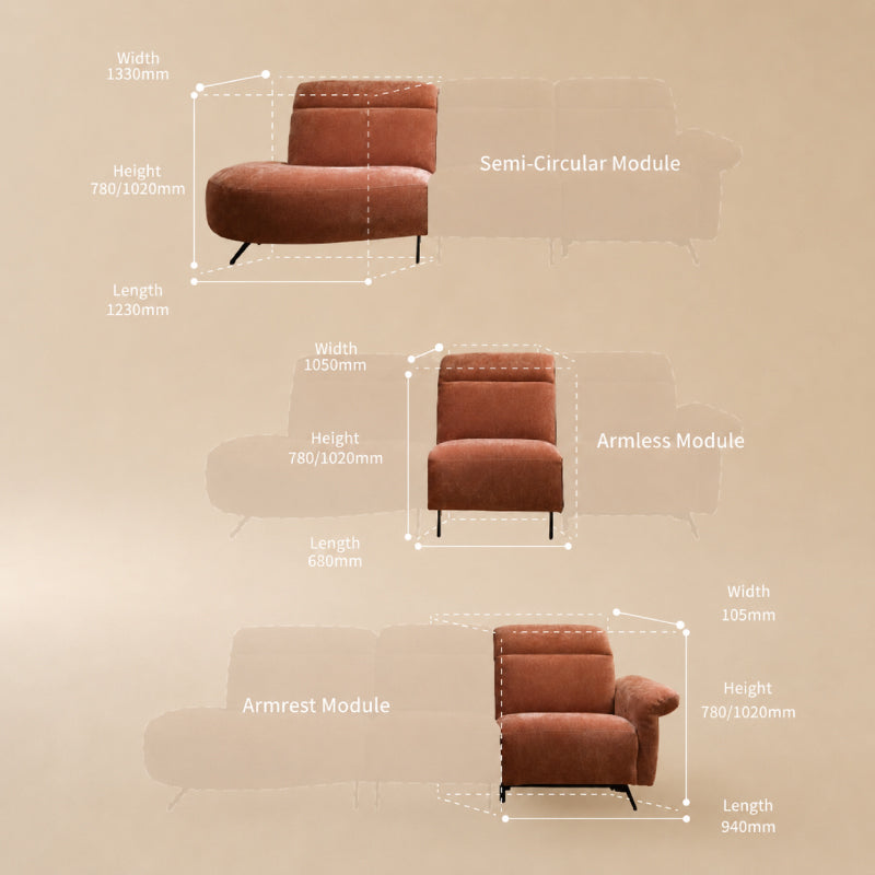 Luxury Electric Recliner Sofa with OKIN Motor | Chenille Fabric & Top-Grain Leather