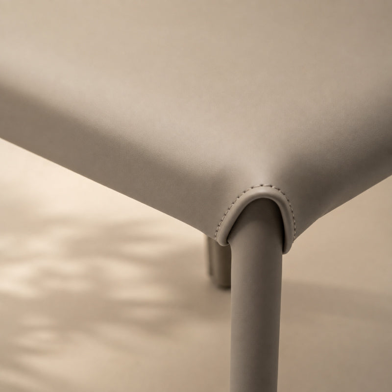 grey leather chair