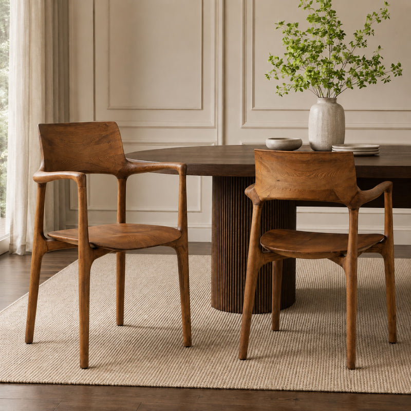 Solid Ash Wood Dining Chair