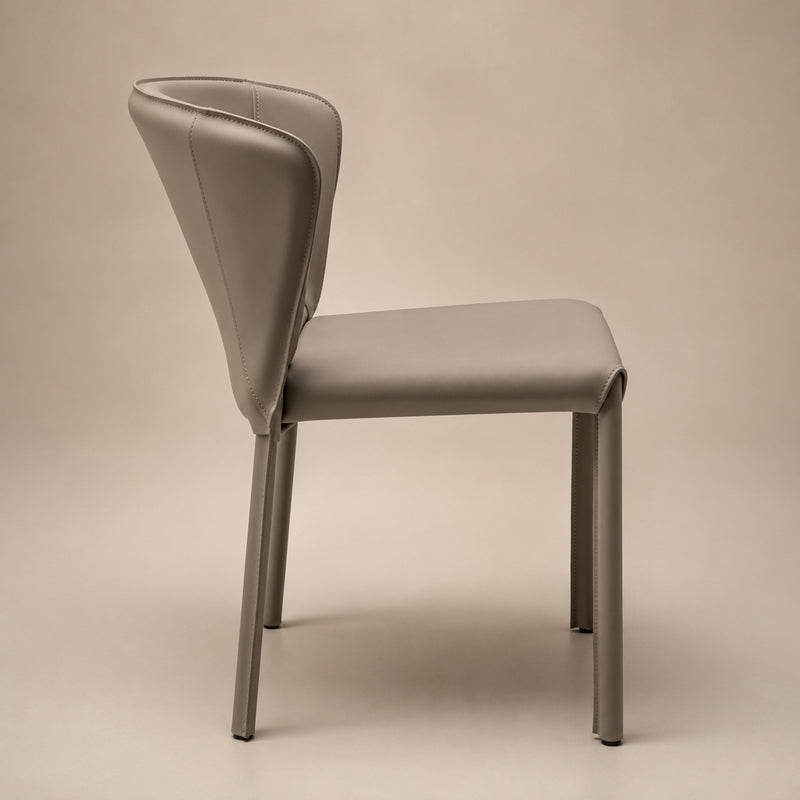 grey leather chair