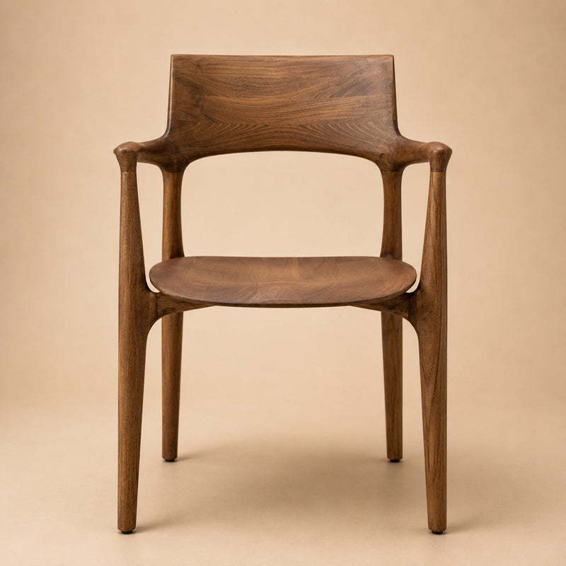 Solid Ash Wood Dining Chair