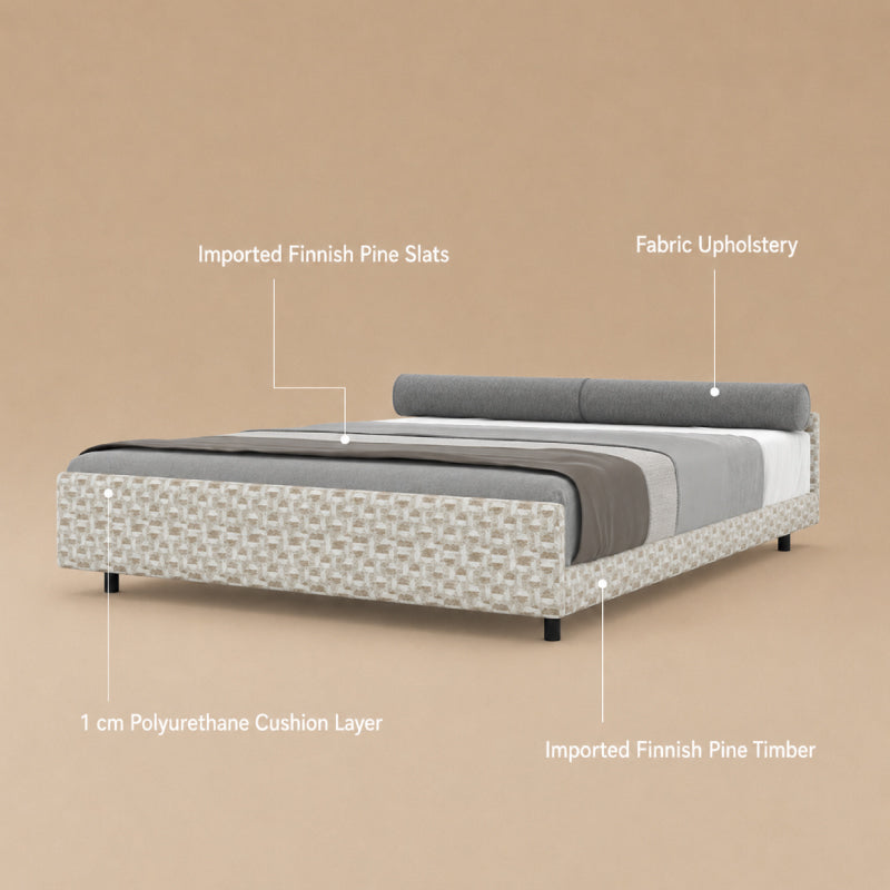 Plat bed frame