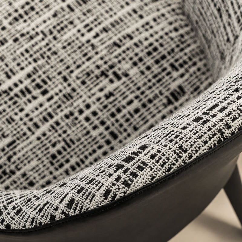 grey fabric dining chair