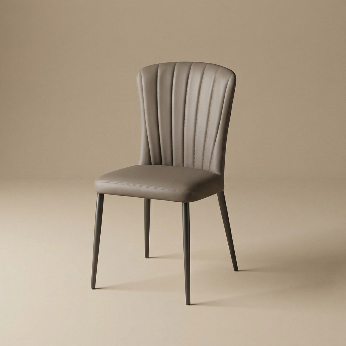 brown leather dining chairs