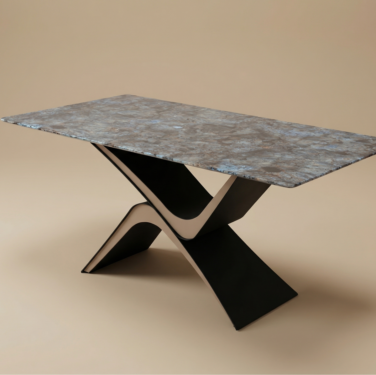 brown marble dining table