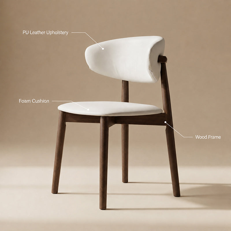 walnut dining chair