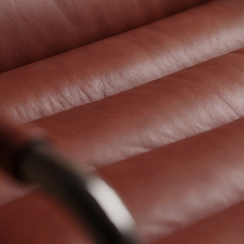 Red leather leisure chair
