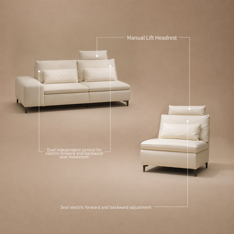 Electric Modular Sectional Sofa – 4 Seater Adjustable Lounge Suite
