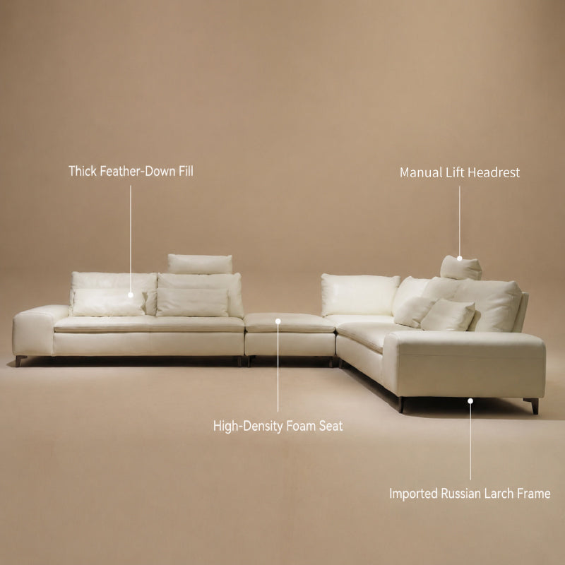 Electric Modular Sectional Sofa – 4 Seater Adjustable Lounge Suite