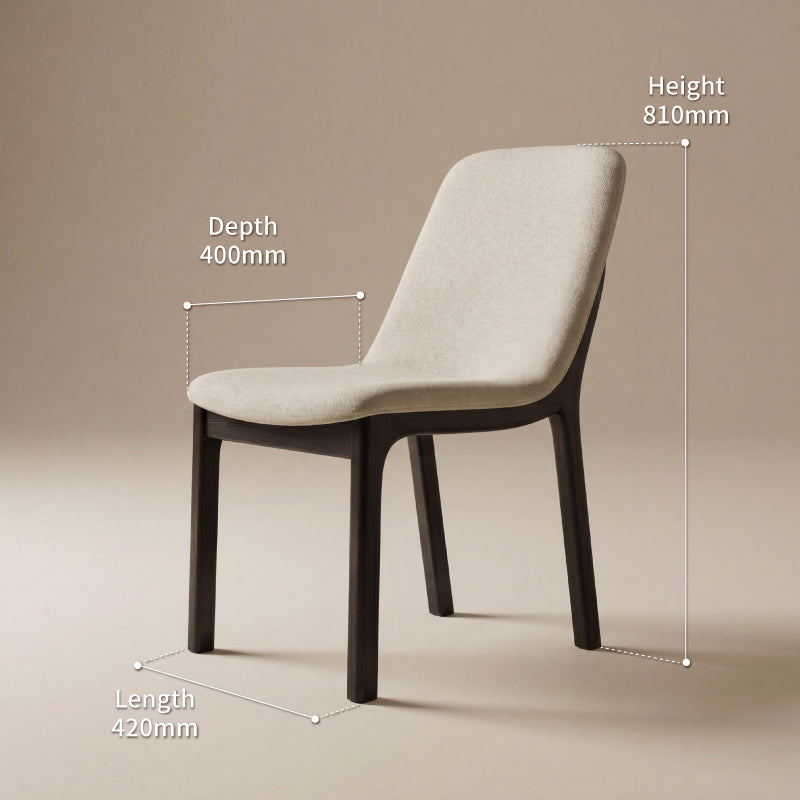 white leather dining chair