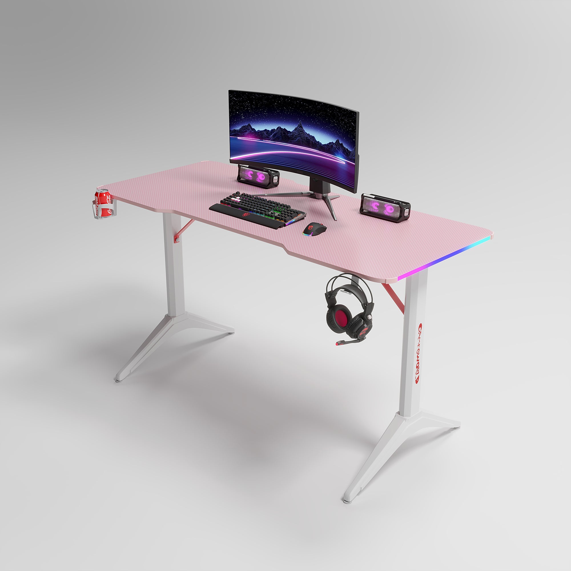 Pink Gaming Desk