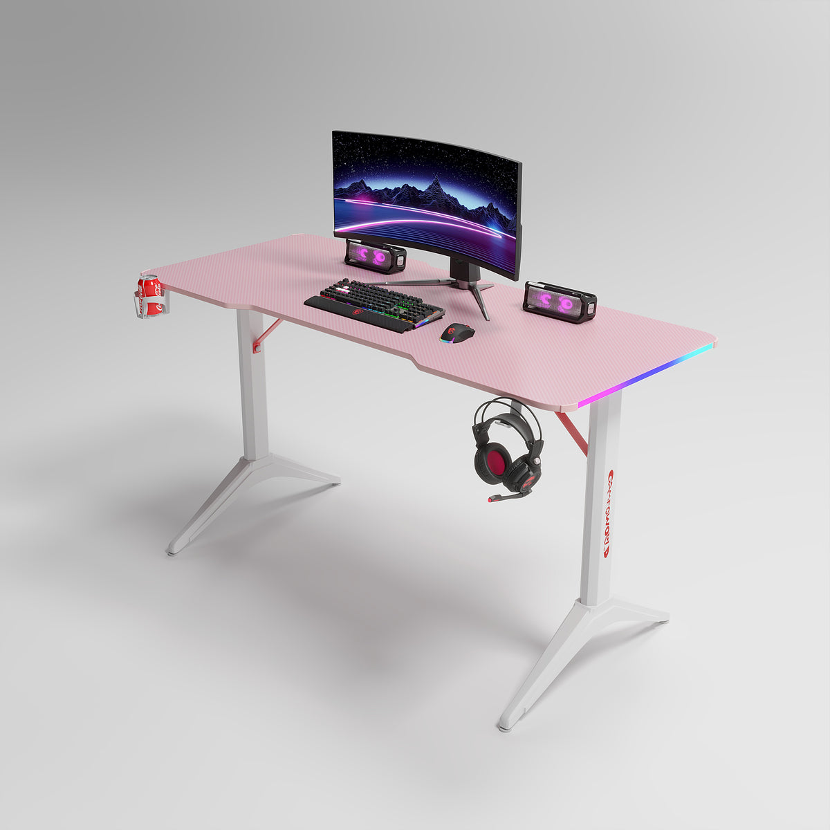 Gaming Desk - Pink