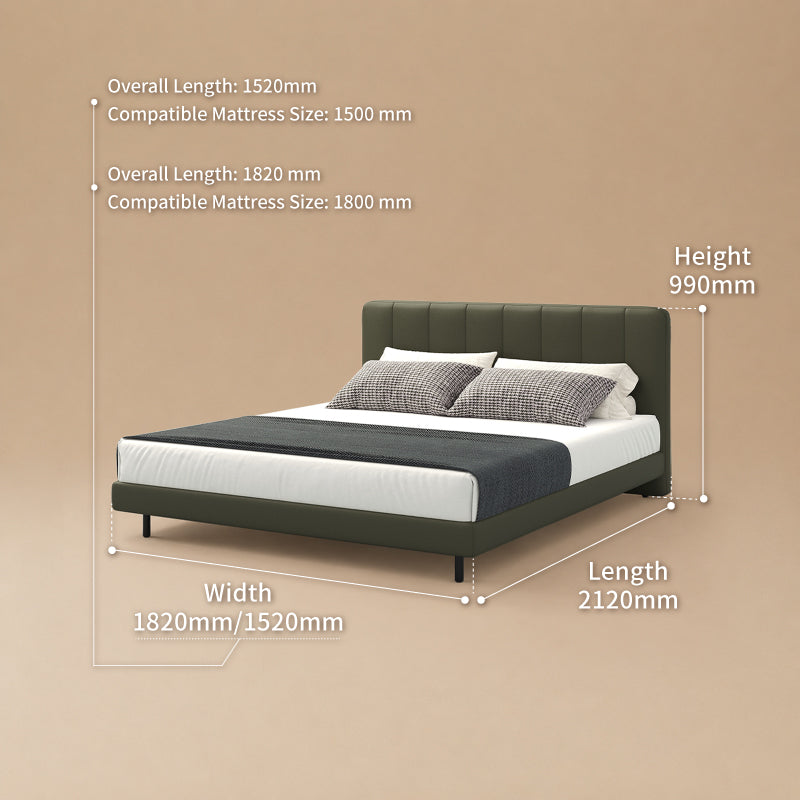 Panel bed frame