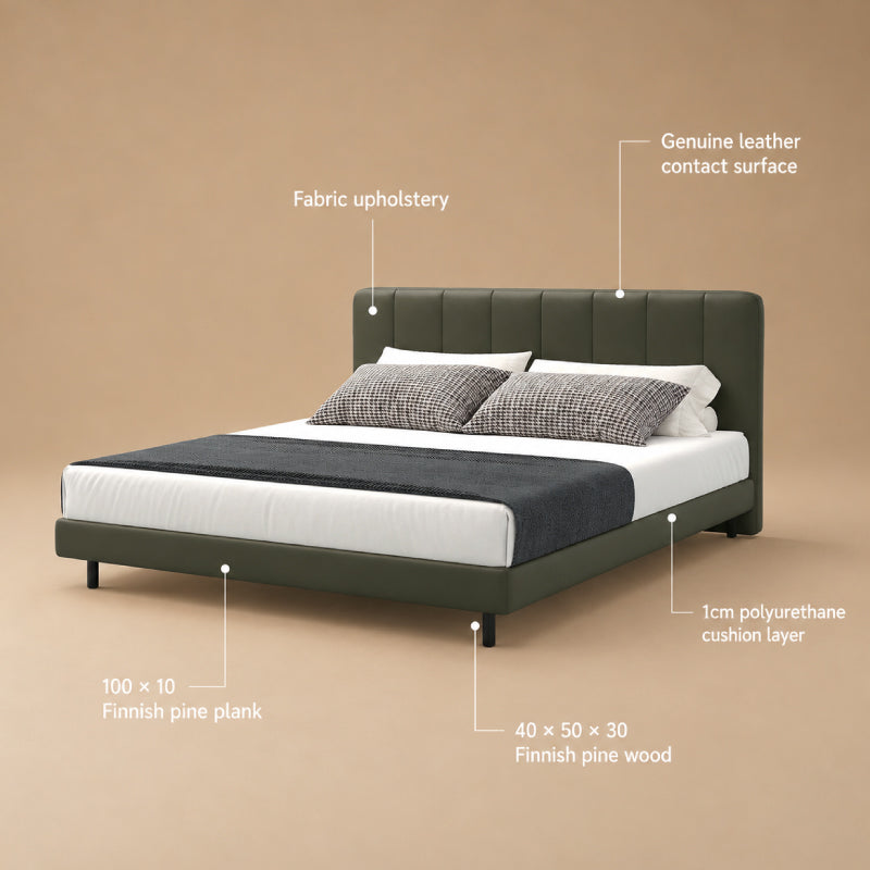 Panel bed frame
