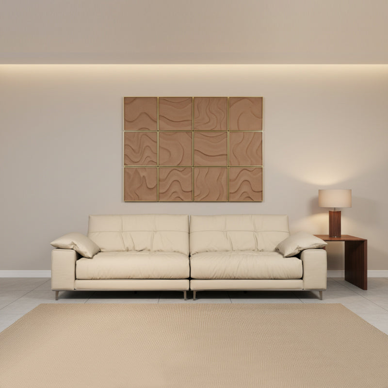 Leather Modular Sofa – Premium 2 Seater Genuine Leather Couch