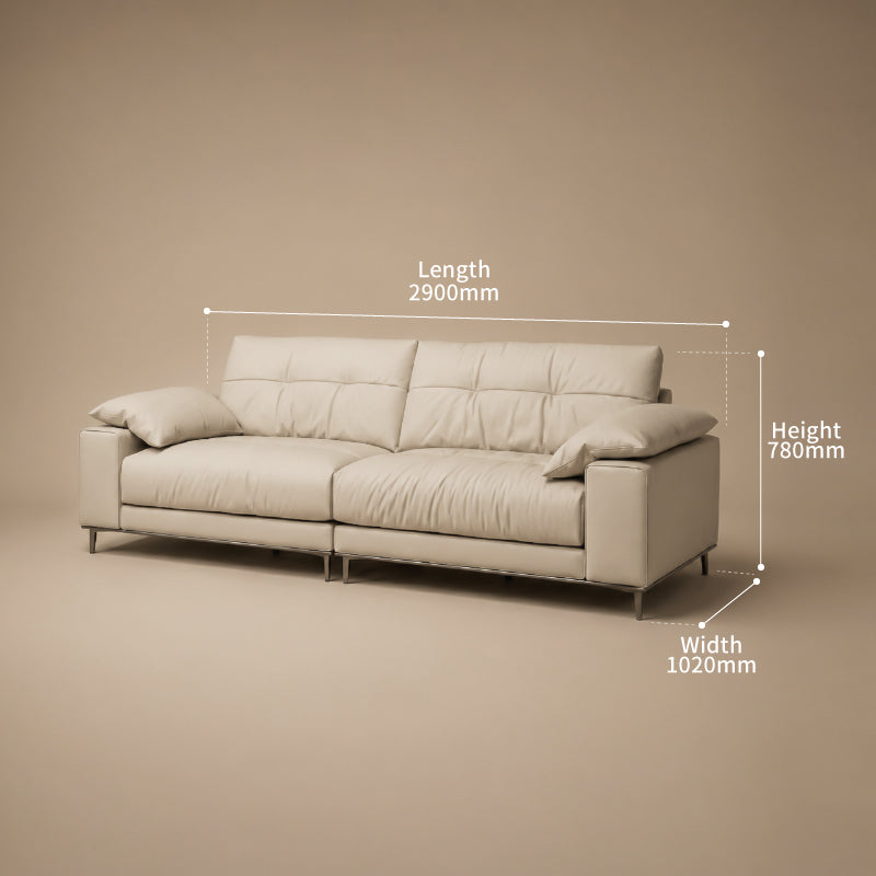 Leather Modular Sofa – Premium 2 Seater Genuine Leather Couch