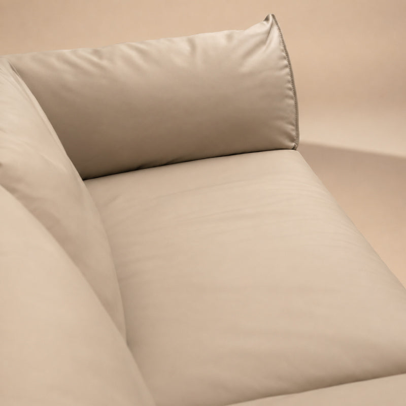2 Seater Genuine Leather Sofa with Metal Frame – Modern Designer Lounge