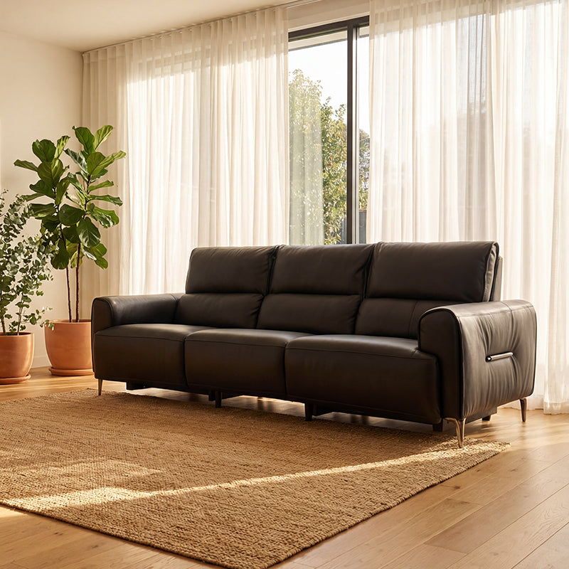 Electric Reclining Leather Sofa