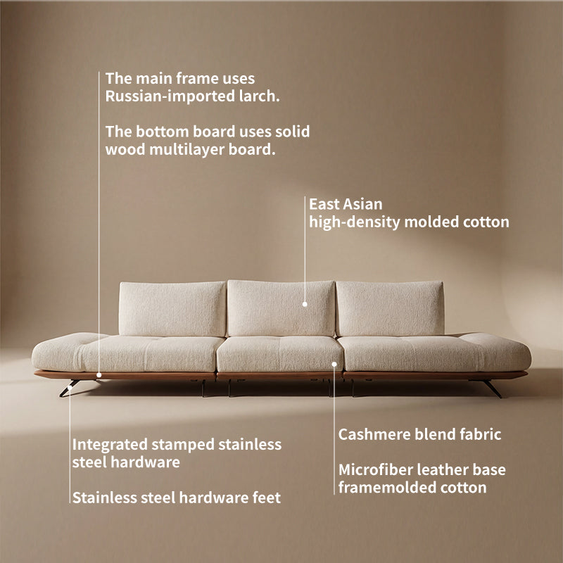 Beige 3-Seater Sofa – Comfortable Modern Living Room Seating