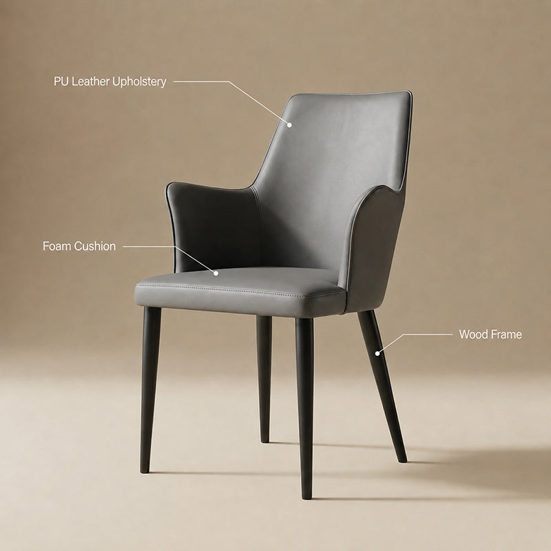 full leather dining chair