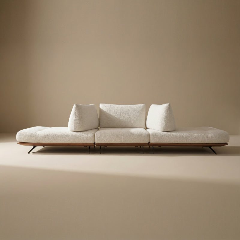 Beige 3-Seater Sofa – Comfortable Modern Living Room Seating
