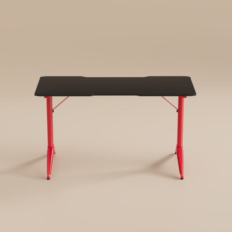Gaming Desk -Black top&Red leg