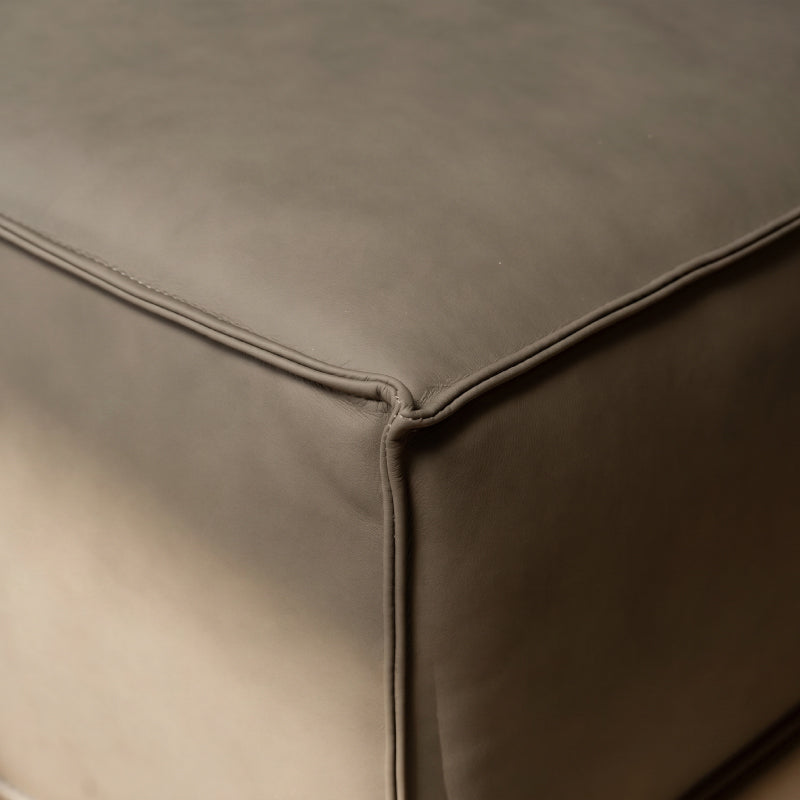 3 Seater Luxury Leather Sofa – Top Grain Cow Leather & Feather Cushion