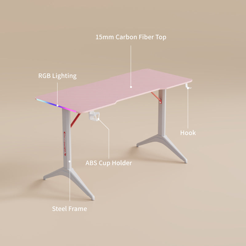 Pink Gaming Desk