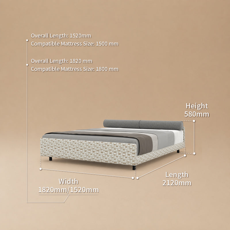 Plat bed frame