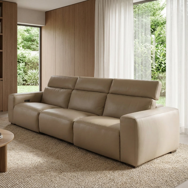 Luxury 3 Seater Electric Recliner Sofa with Adjustable Headrest – Premium Duck Down & OKIN Motor Lounge