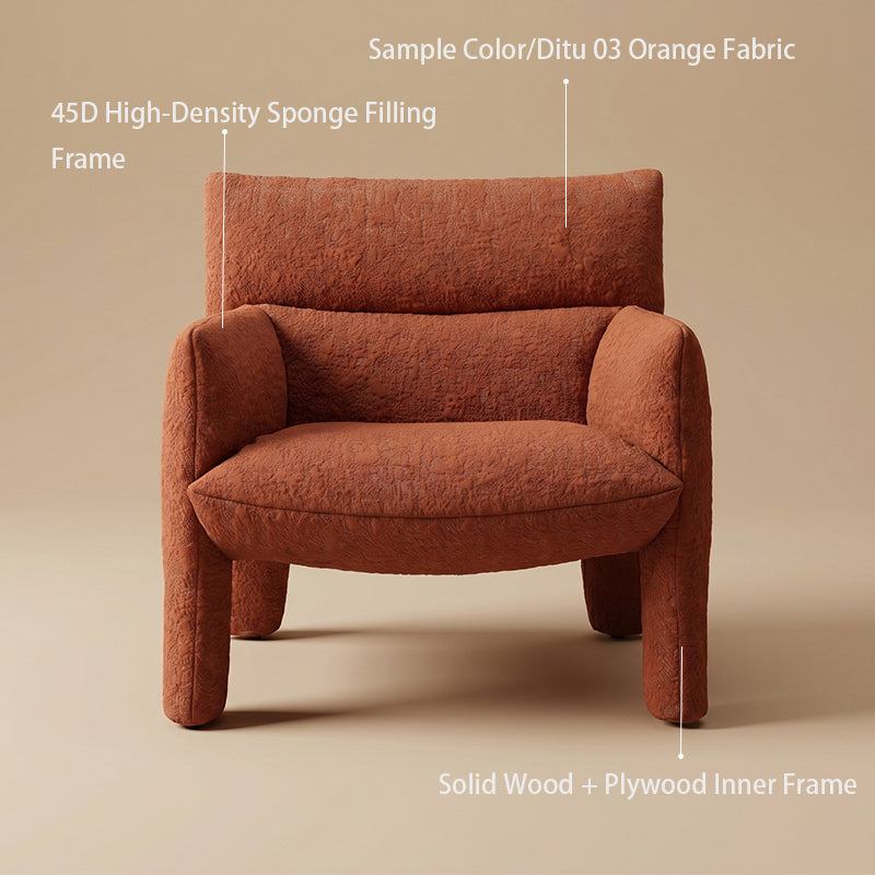 Orange leisure chair